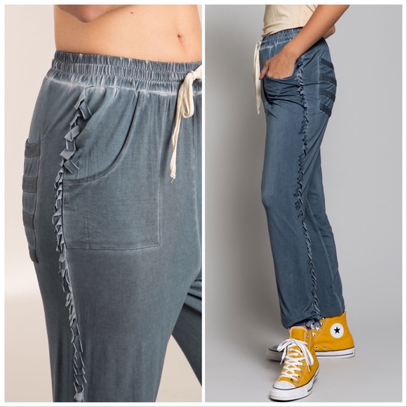 On the Fringe Mineral wash Joggers - Picture 7 of 10